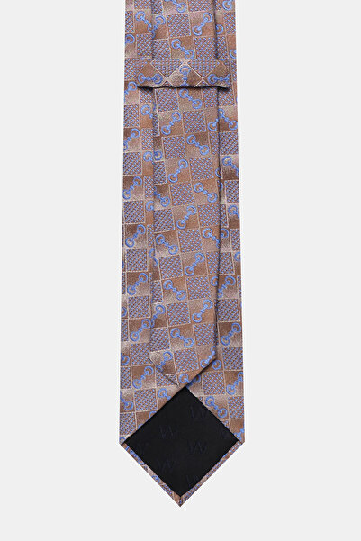 W Collection Beige Blue Tie