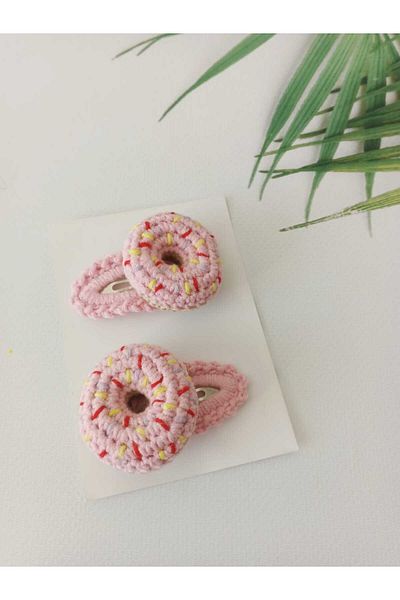 Kadın Girişimciler Atölyesi Mixed Fruit Donut Organic Cotton Handmade 2-Piece Snap Buckle