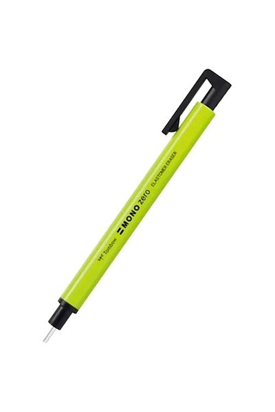 Tombow Mono Zero Pencil Eraser Round Tip 2.3mm Neon Yellow