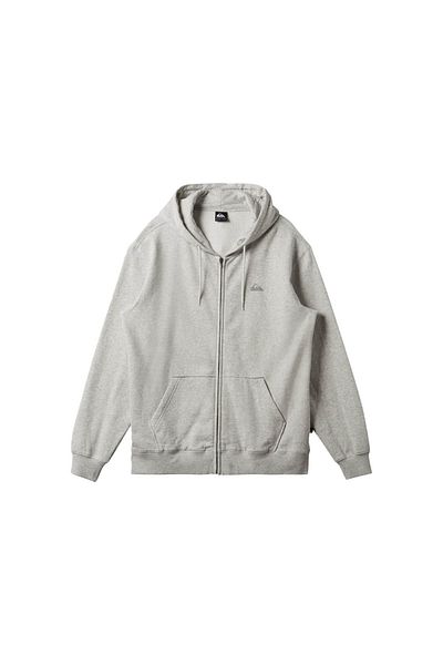 Quiksilver Hanorac cu fermoar cu apă sărată Hanorac gri pentru bărbați SWEATSHIRT BĂRBAȚI AQYFT03330