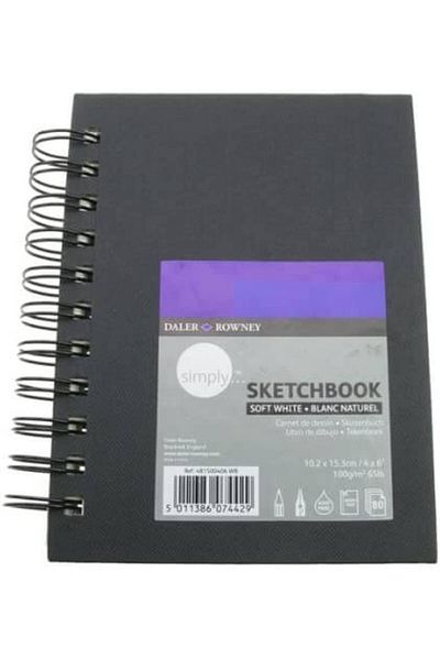 Daler Rowney Simply10.2x15.3cm 100gr 80yp Spiral Sketchbook