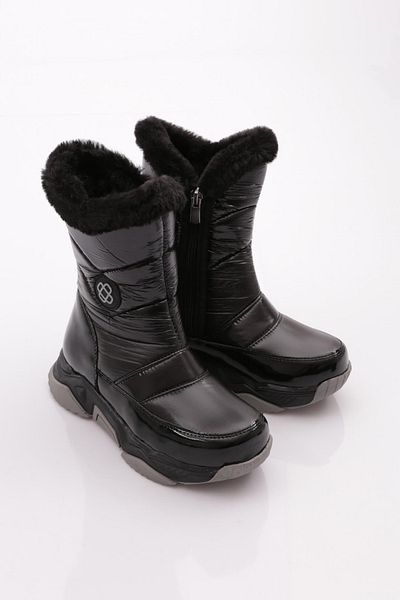 DGN Girl's Model Snow Boots Black Black 41643224