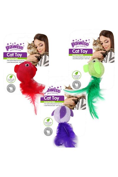 Pawise Plush Bird Cat Toy with Catnip 12 cm Svlrs