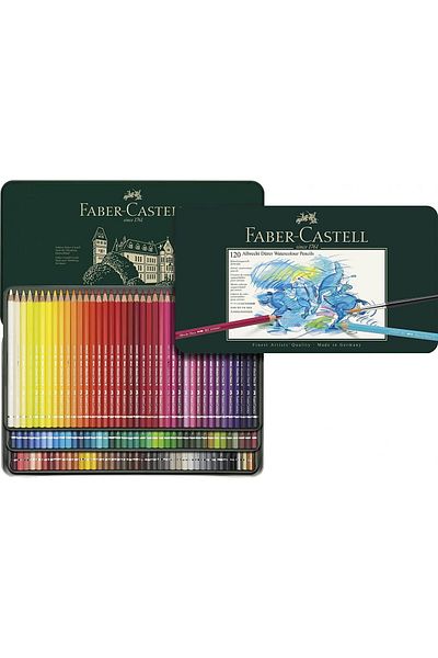 Faber Castell Faber Castell Creioane colorate acuarela 120 buc/set + CD A. Durer Faber Castell