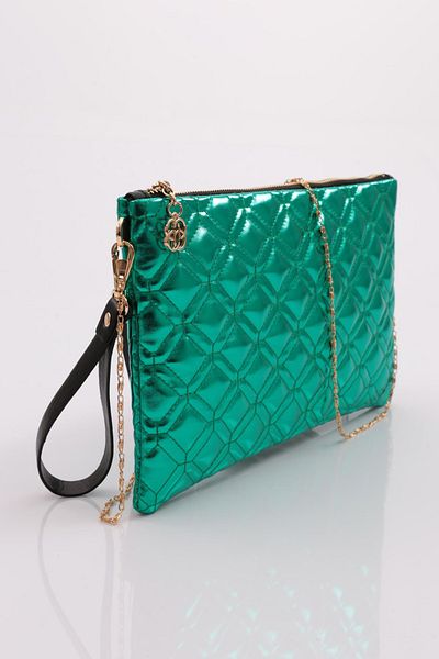 DGN Women's Shoulder Bag Green Metallic 51153448