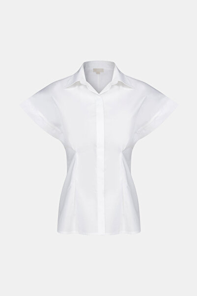 W Collection BEYAZ KOLSUZ BLUZ