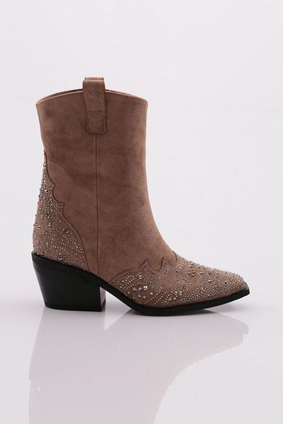 DGN 3304 Western Boots - Γυναικείες, Mink Suede