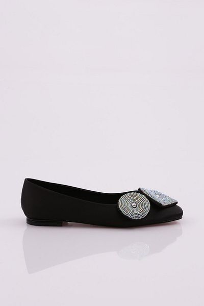 DGN Balerini de damă din satin negru - 4141535