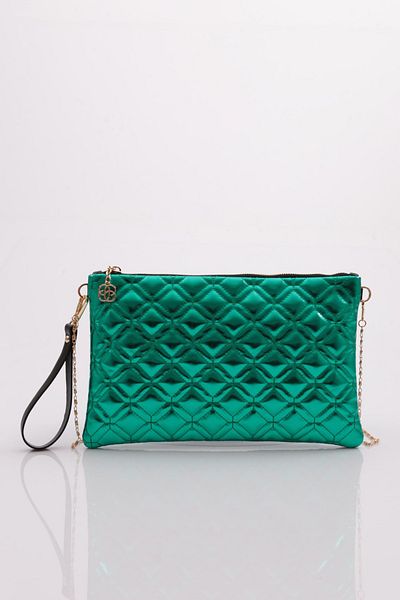 DGN Women's Shoulder Bag Green Metallic 51153448