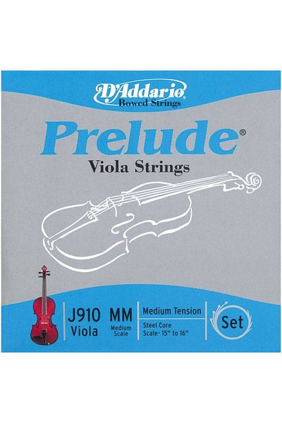 Daddario مجموعة أسلاك فيولا J910 مم - مقياس متوسط (15-16 بوصة)، مجموعة M Prelude Vla