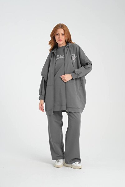 Butik Kardelen Camellia Vest Two Thread Triple Suit 10512