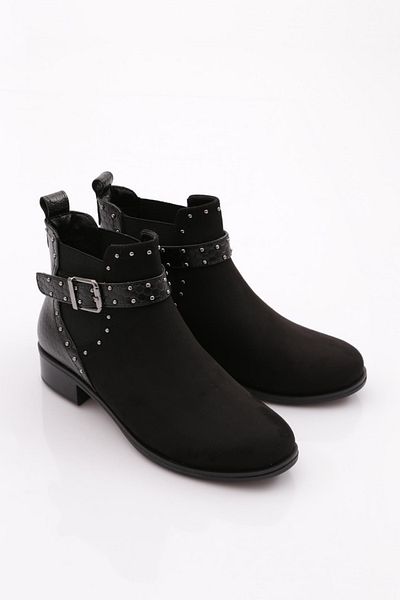 DGN Γυναικείες Μπότες Μαύρο Suede 39543138