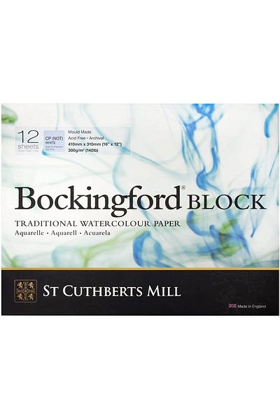 Canson Bockingford Cold Pressed 41x31cm 300gr 12 Sheets Professional Watercolor Block