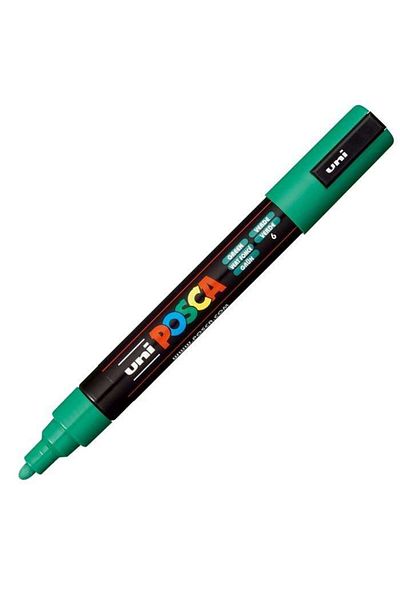Uni Posca Uniball Posca Green Round Poster Marker - 1.8-2.5mm (6) / Pc5m