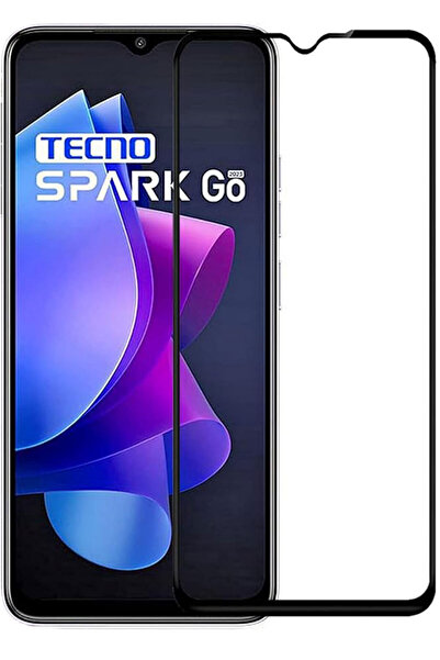 CEPSTOK Tecno Spark Go 2023 Kırılmaz Cam 5d Tam Kaplayan 9h Temperli Ekran Ko...