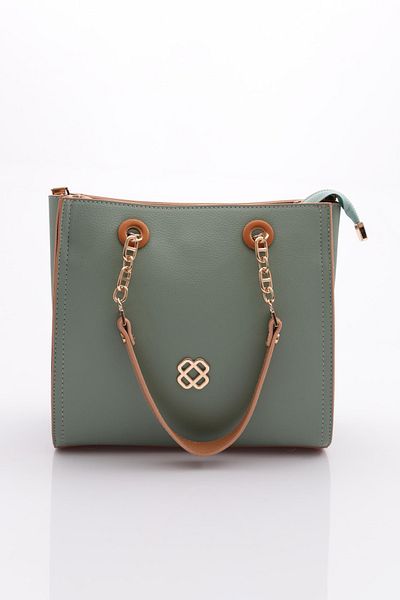 DGN Green Tan Women's Chain Bag - 7653437