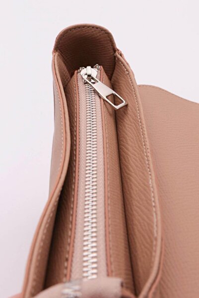 DGN Geantă de damă cu nervuri nisip 41633431