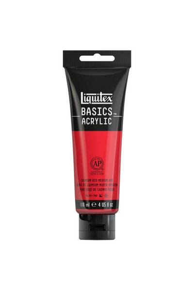 Liquitex Basics Acrylic 118ml Akrilik Boya Cadmium Red Medium Hue 151