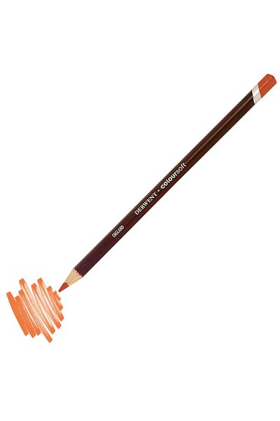 Derwent Coloursoft Professional Color Pencil C080 Bright Orange