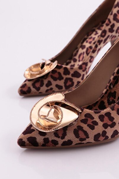 DGN 36090 Women's Rose Detail Heeled Shoes