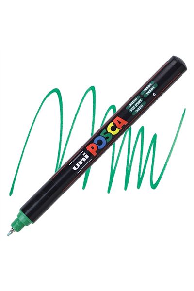 Uni Green Ball Posca 0.7mm Fine Poster Marker - Pc1mr