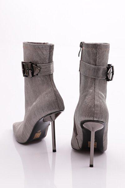 DGN Γυναικείες μπότες με τακούνι Platinum ριγέ 911121085