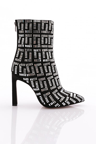 DGN Жіночі черевики на підборах Чорні Срібні 39733210