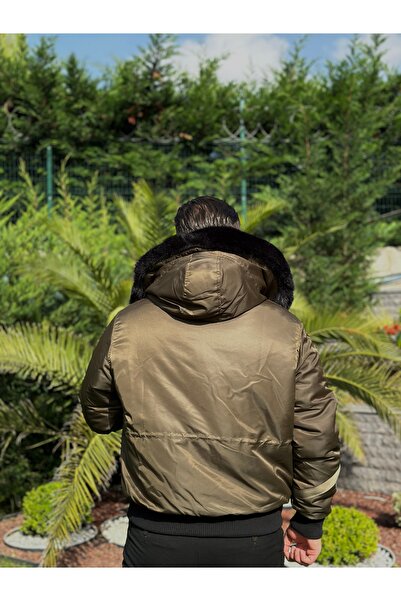 KINGAF Men's Hooded Inflatable Jacket