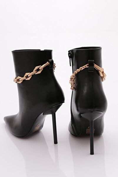 DGN Kadın Topuklu Bot Siyah 91233557