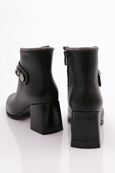 DGN Kadın Topuklu Bot Siyah 85421033