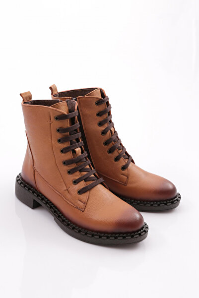DGN Tan Women's Boots - Side Belt, Genuine Leather 47623217
