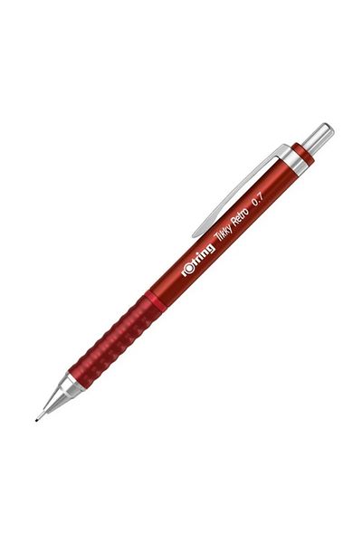 Rotring Tikky Retro 0.7mm Mechanical Pencil Metallic Red / 2202631