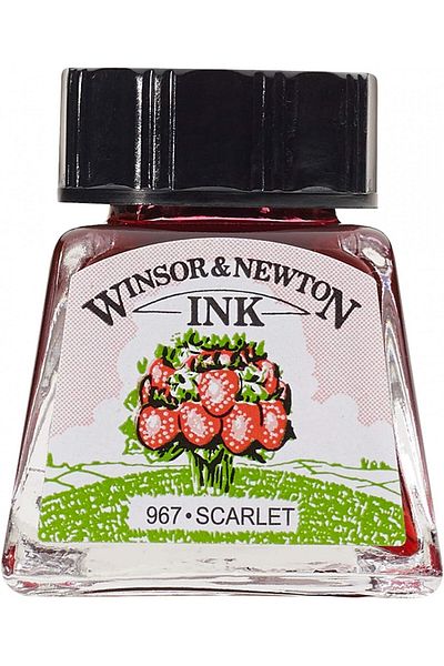Winsor Newton Winsor & Newton Scarlet 601 - 14ml Drawing Ink