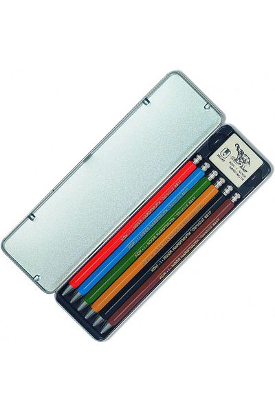 Koh-i Noor Kohinoor Hardmuth Diamond Drawing Pencils 6 Pack 2mm Portmin Mechanical Pencil / 5217