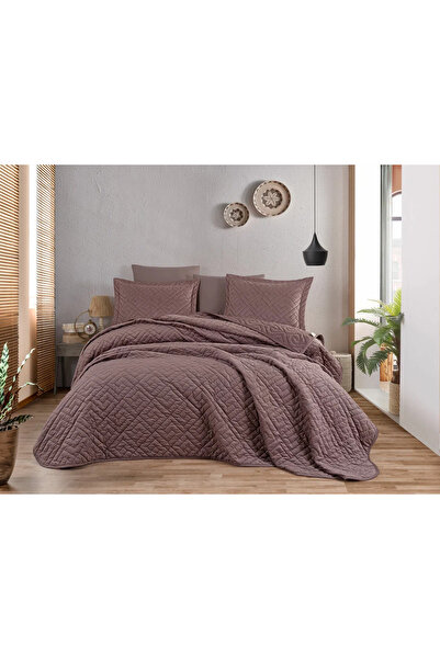 Hobby Silvana Kadife Yatak Örtüsü - Geometrik