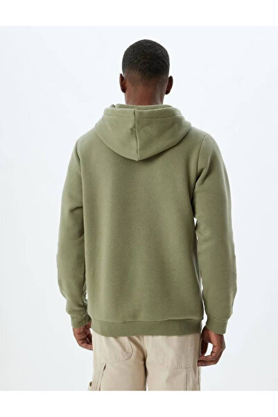 Koton Βασική φούτερ με κουκούλα από βαμβακερό μείγμα