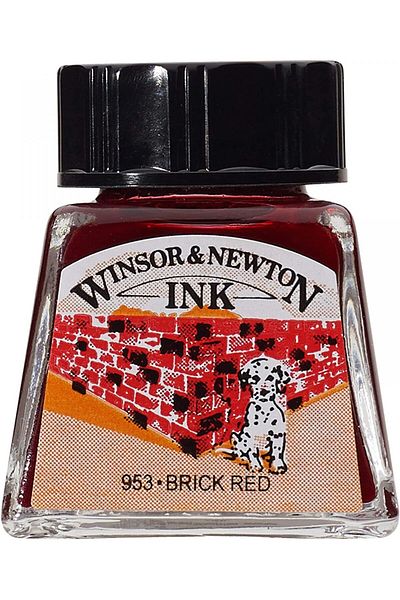 Winsor Newton Winsor & Newton Drawing Ink Drawing Ink 14ml Brick Red 040
