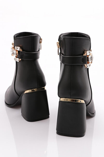 DGN Kadın Topuklu Bot Siyah 33243481