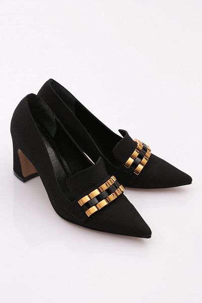 DGN Pantofi cu toc pentru femei Scuba negri - 28135910