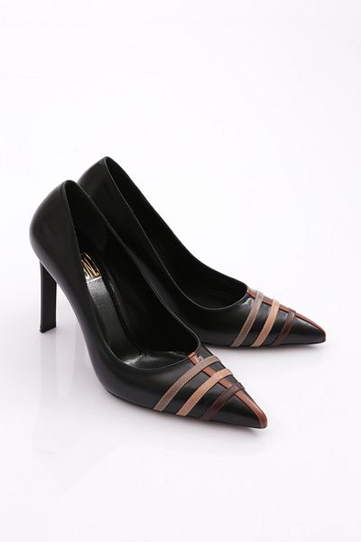 DGN Pantofi cu toc pentru femei multi negri - 621092859