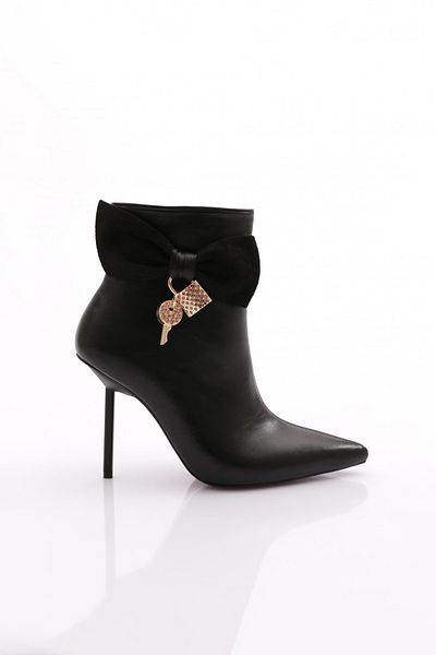 DGN Cizme negre de damă cu toc - 91273557