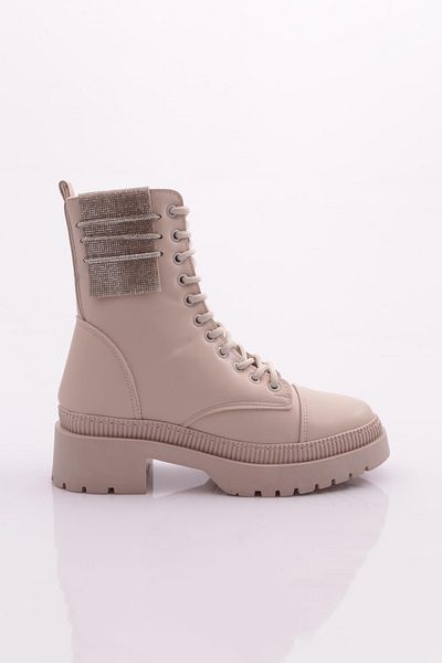 DGN Women's Ecru Boots - 101563421027   Model