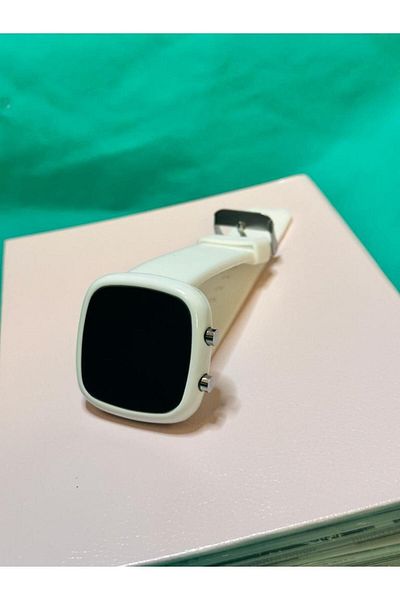 Brality White Silicone Strap Digital Led Light Children's Wristwatch Unisex