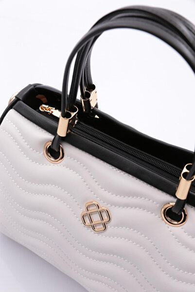 DGN White Black Women's Bag - 6293434