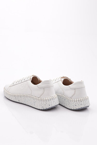 DGN Women's Lace-Up Sneaker Shoes White 266102623