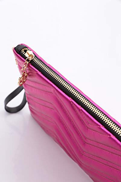 DGN Fuchsia Metallic Patterned Women's Bag - W 52123448