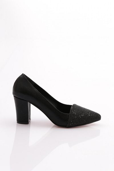 DGN Black Stone Women's Heeled Shoes - Plastered 216712621