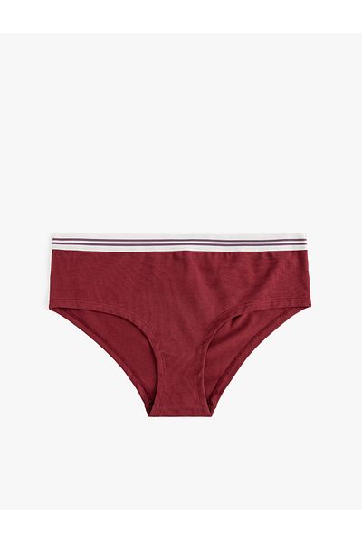 Koton Chiloți din bumbac hipster cu talie înaltă - contrast de culoare