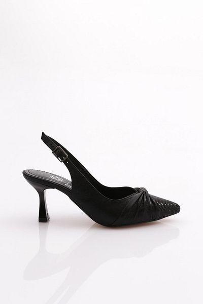DGN Black Stone Front - Pantofi cu toc înalt pentru femei 215432621