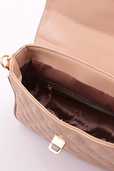 DGN Geantă împletită pentru femei de culoare nud - 112823210535102